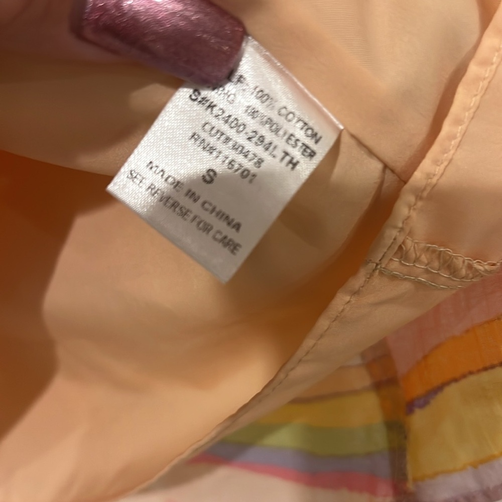 Karlie boho watercolor blouse with ruffle and lace details, NWT - Picture 7 of 10